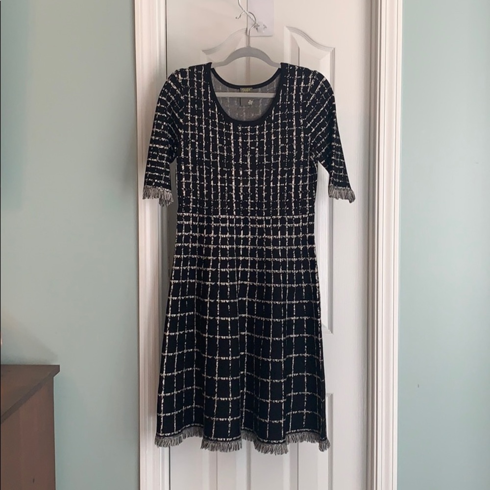 Black & White knit dress